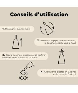 Pipettes anti-insectes chat bio 1ml (x3) BIO, 3 pièces